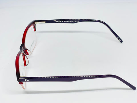Page 4 Half Rim Acetate Rectangle Eye Glasses