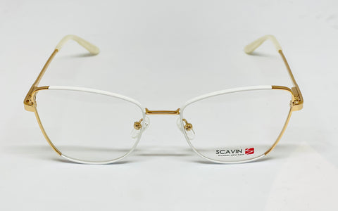 Scavin Brown Full Rim Acetate Geometric Eye Glasses