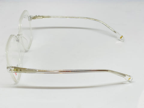 Scavin Brown Full Rim Acetate Geometric Eye Glasses