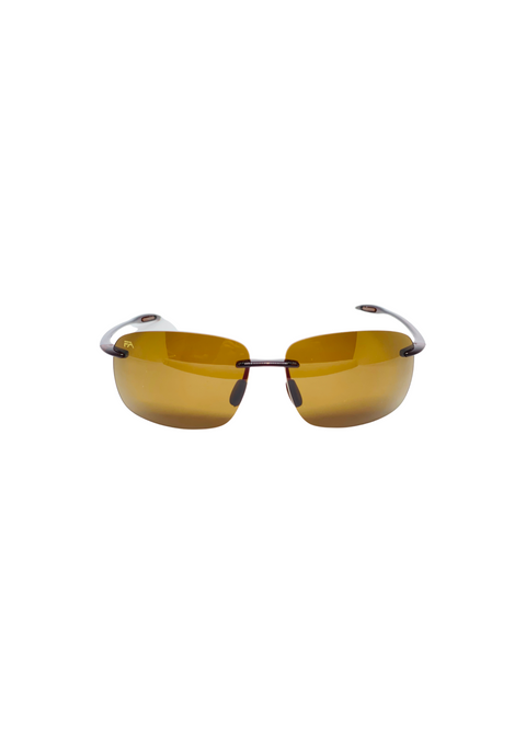 Farenheit Brown Rim Less Oval Sun Glasses