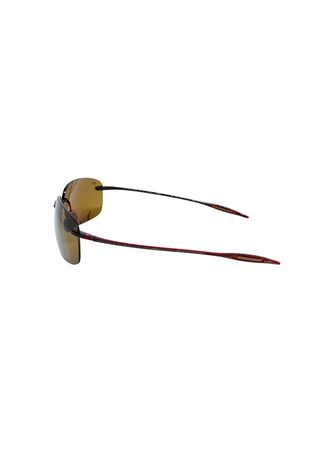 Farenheit Brown Rim Less Oval Sun Glasses