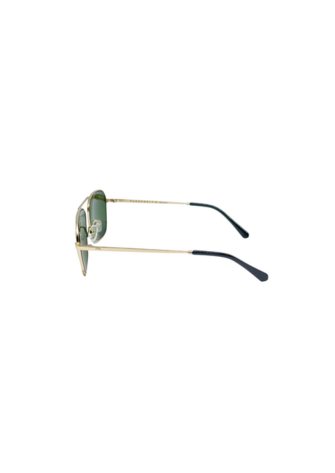 Farenheit Green Full Rim Metal Square Sun Glasses