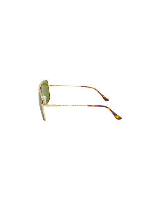 Farenheit Full Rim Metal Square Sun Glasses