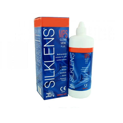 Silklens Clear View Plus Multipurpose Lens Cleaning Solution (360 ml)