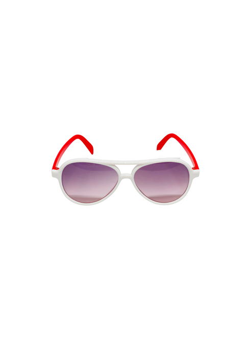 Leo White Full Rim Acetate Aviator Sun Glasses