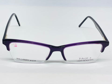 Page 4 Half Rim Acetate Rectangle Eye Glasses