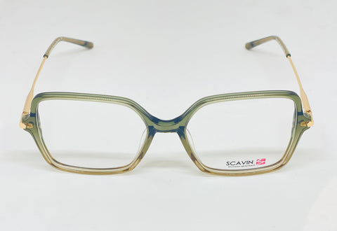 Scavin Green Full Rim Acetate Square Eye Glasses