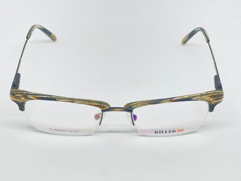 Killer Half Rim Metal Rectangle Eye Glasses